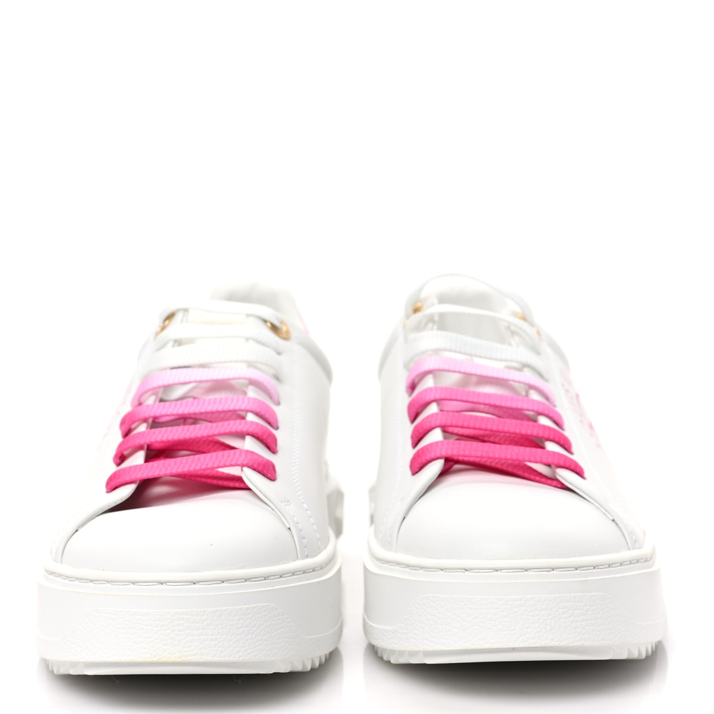 Monogram Time Out Sneakers 38.5 White Pink