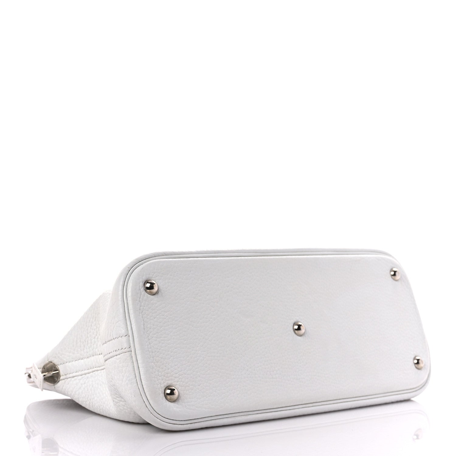 Hermes Taurillon Clemence Bolide 35 White 4 of 28
