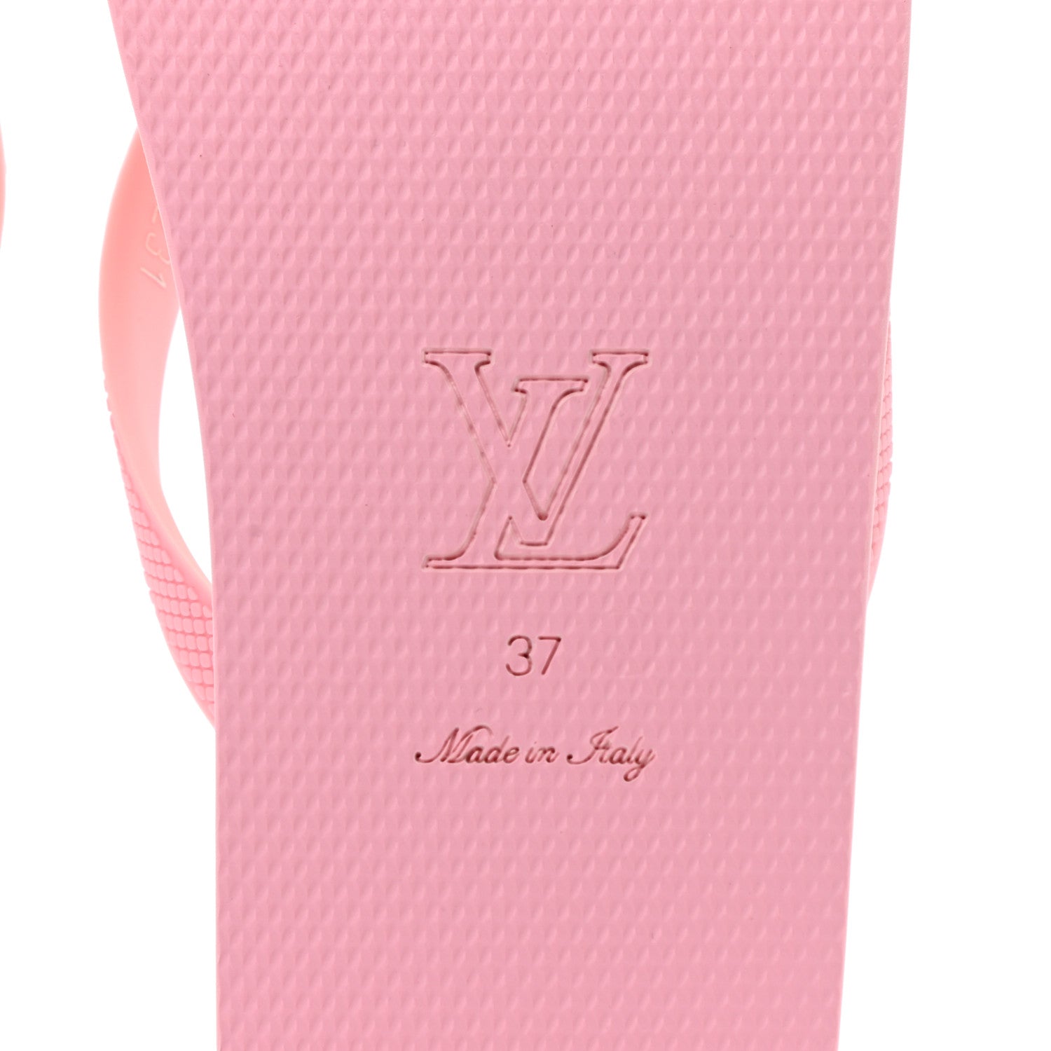 Louis Vuitton Rubber Arcade Flat Thong Sandals 37 Rose 6 of 9