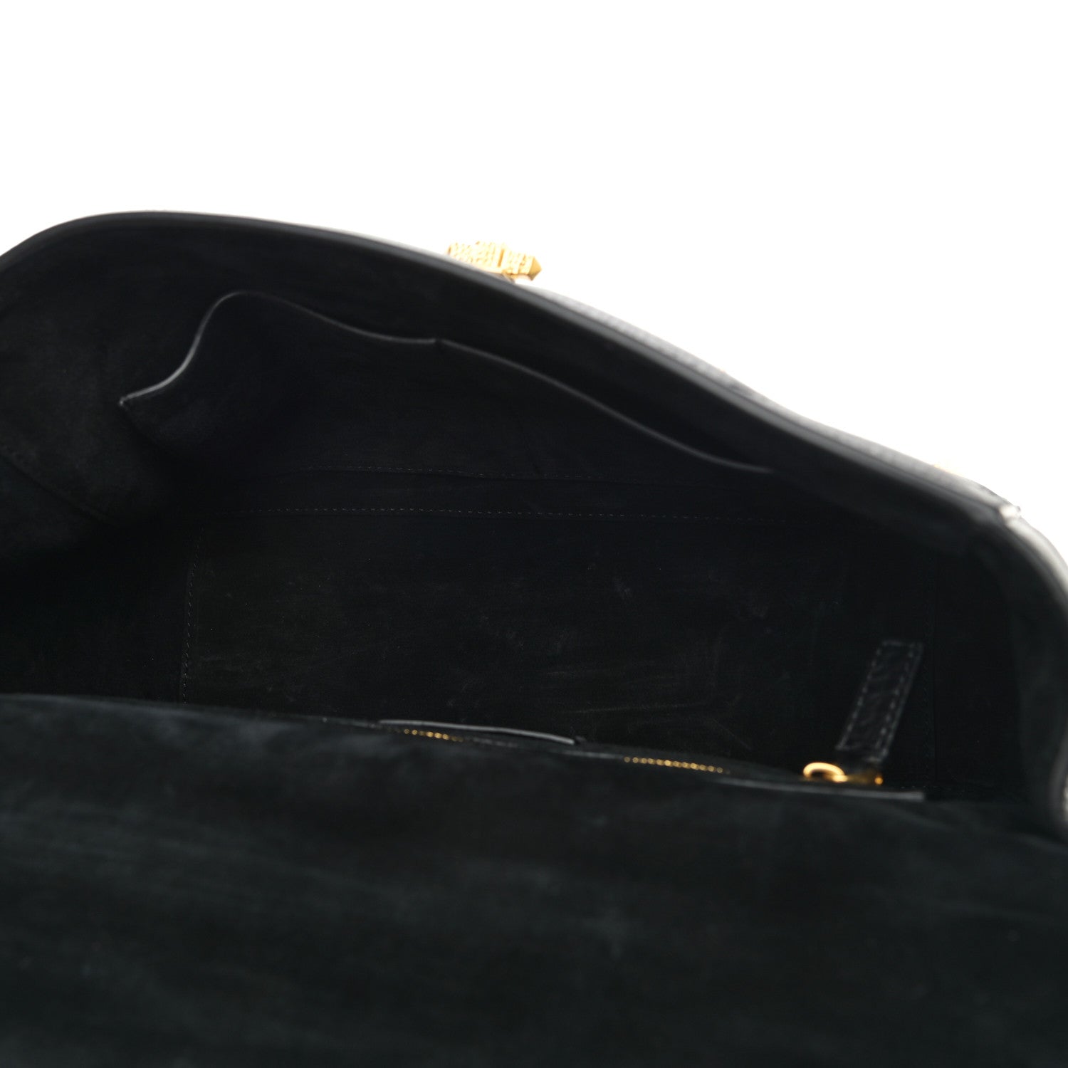Valentino Garavani Nappa Large Roman Stud Shoulder Bag Black 4 of 8