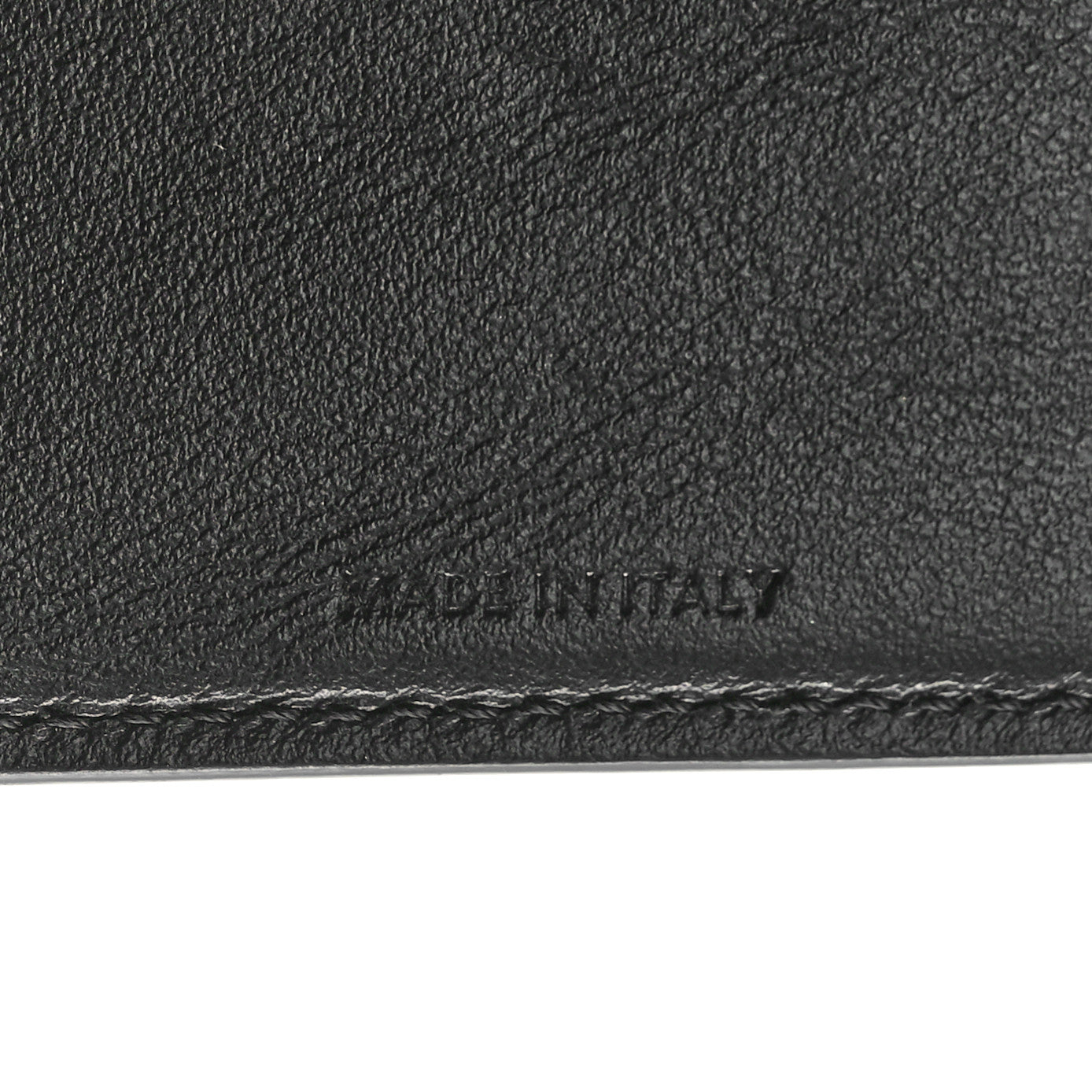 Shiny Calfskin Small Triomphe Wallet Black