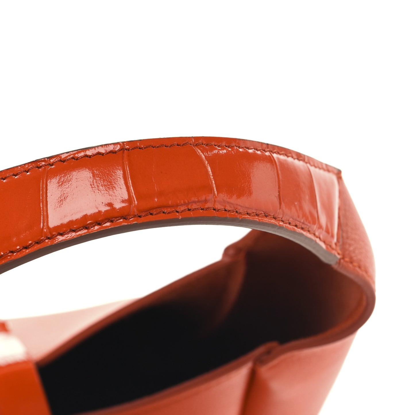 Textured Calfskin Mini G Hobo Orange