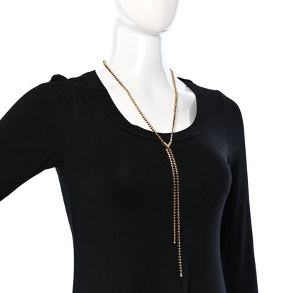 Louis Vuitton Petit Essential V Chain Necklace Gold 2 of 5