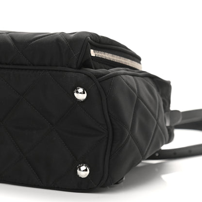 Prada Nylon Tessuto Impuntu Quilted Backpack Black 9 of 9