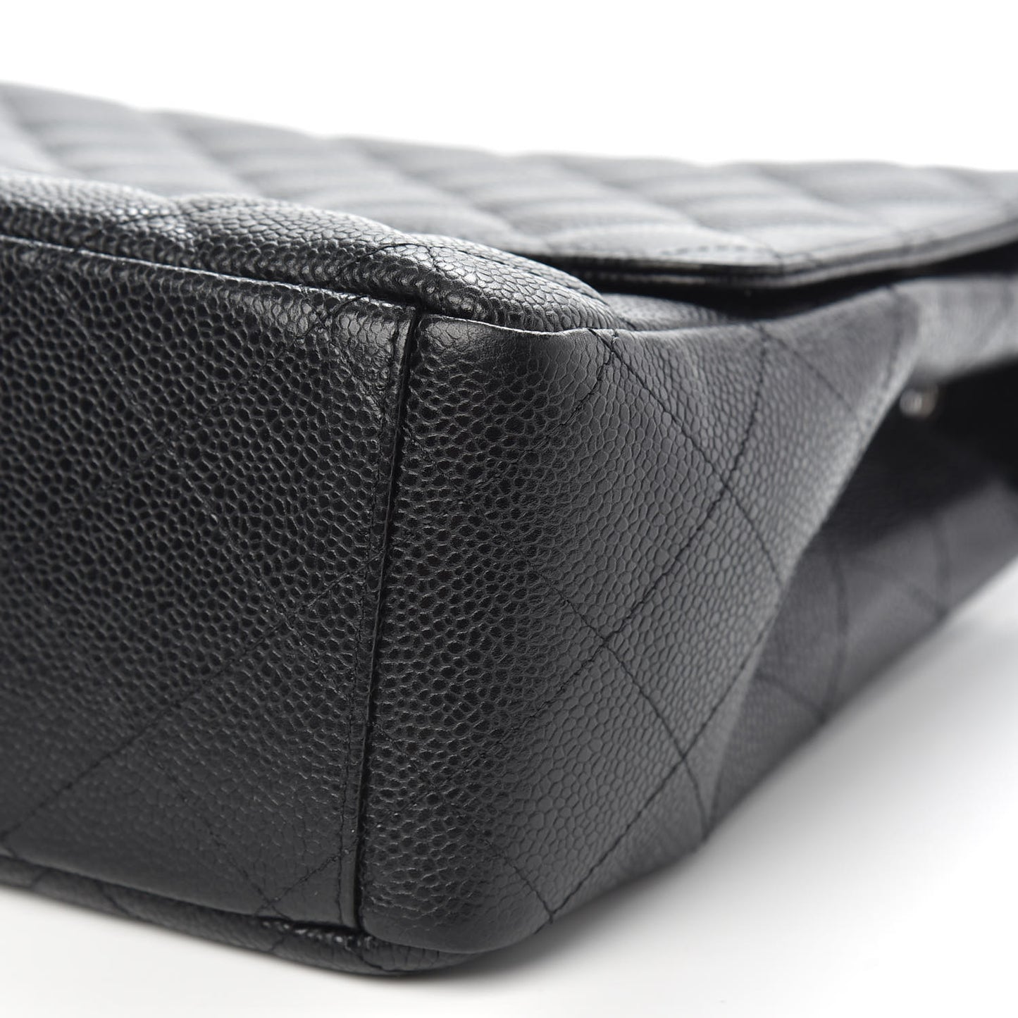 Caviar Quilted Maxi Single Flap Black
