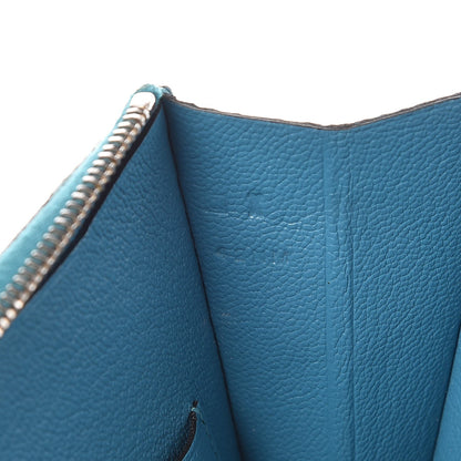 Hermes Togo Large Remix Voyage Wallet Turquoise 8 of 9