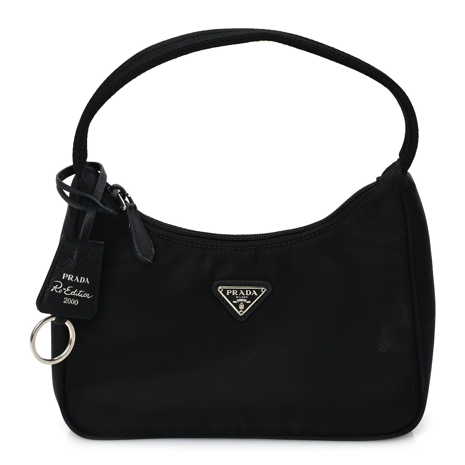 Prada Tessuto Nylon Mini Re-Edition 2000 Bag Black 1 of 8