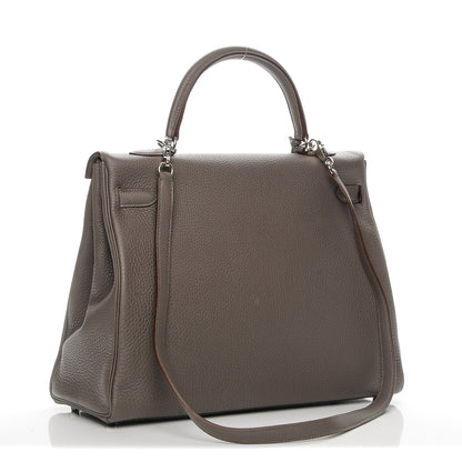 Hermes Togo Kelly Retourne 35 Etain 3 of 25