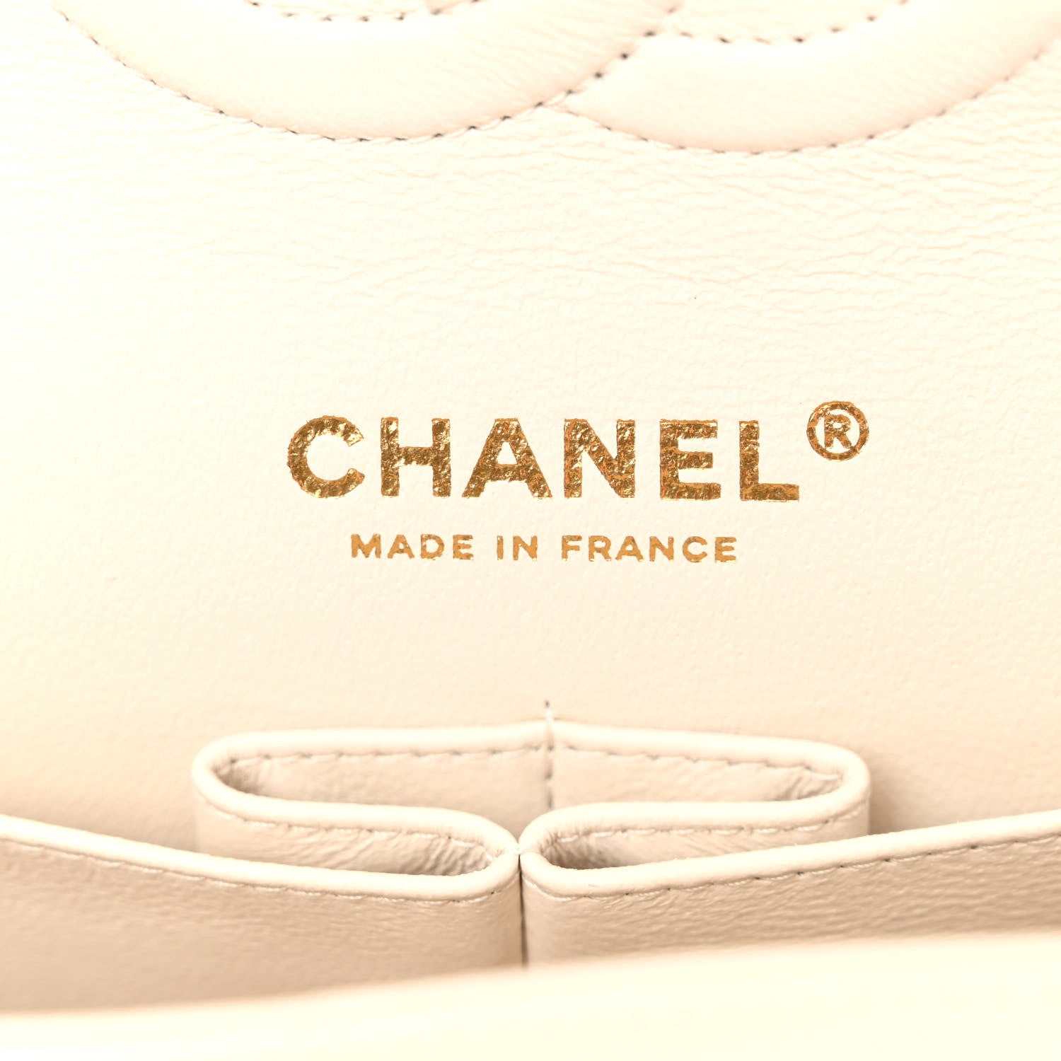 Chanel Caviar Quilted Medium Double Flap White 6 of 10