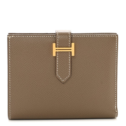 Hermes Epsom Bearn Compact Wallet Etoupe 1 of 10