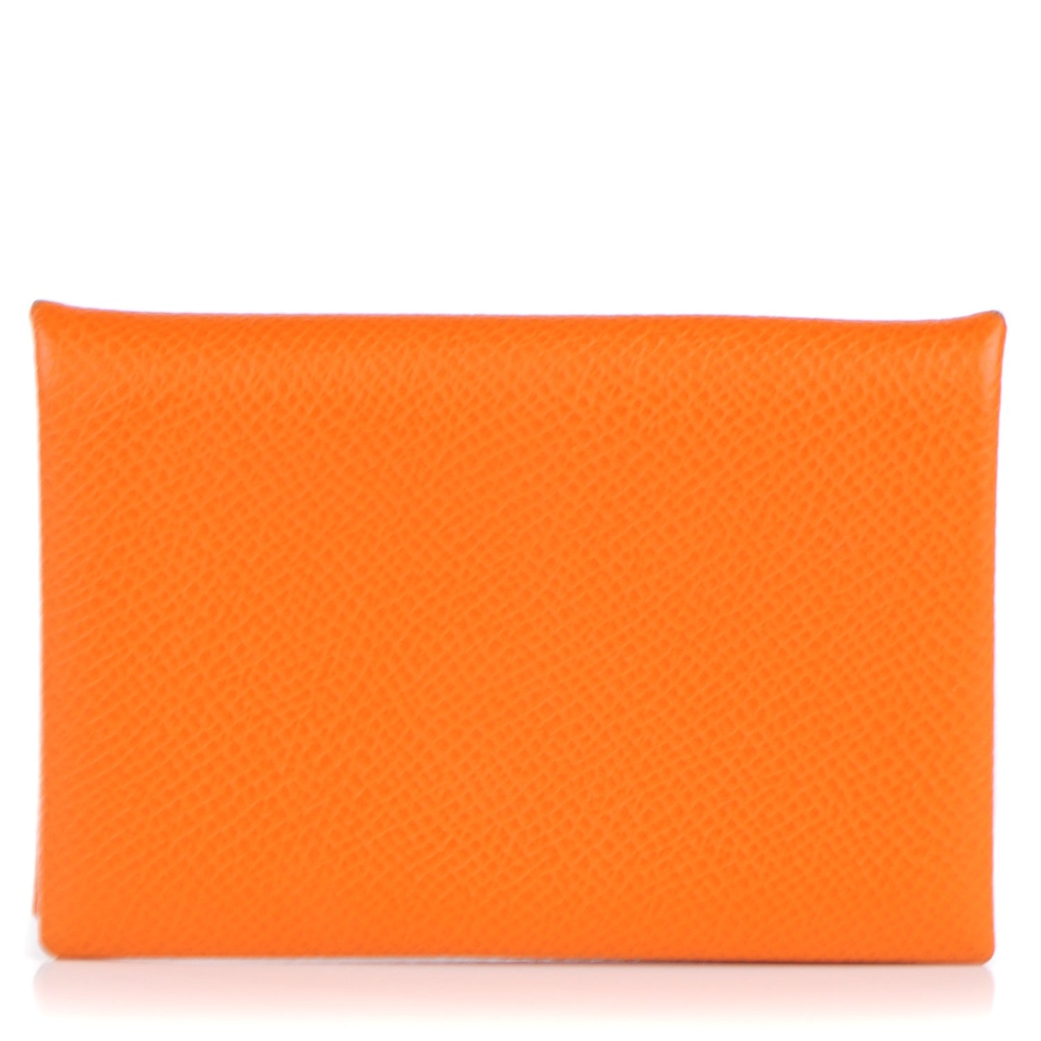 Hermes Epsom Calvi Card Case Orange 1 of 11