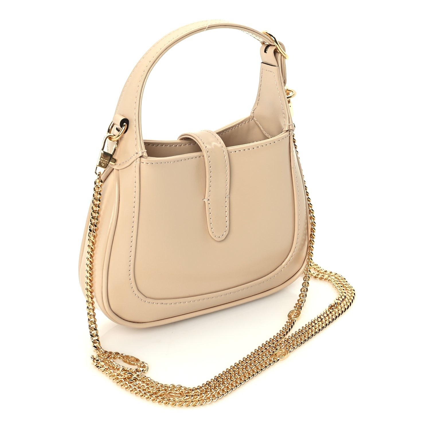 Gucci Boarded Dyana Lux Calfskin Nano Jackie 1961 Hobo Beige 2 of 8