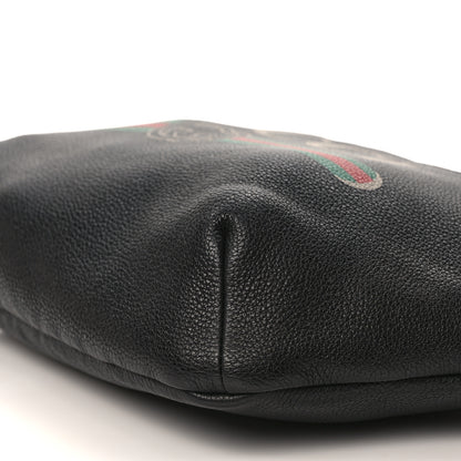 Gucci Grained Calfskin Logo Belt Bag Black 9 of 9