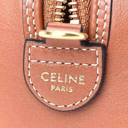 Celine Smooth Calfskin Triomphe Small Boston Bag Tan 6 of 9