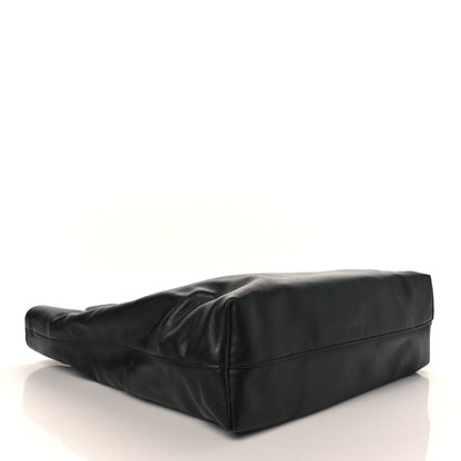 Prada Soft Calf Shopping Tote Black 4 of 8