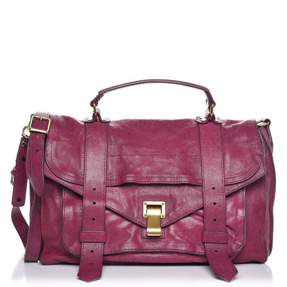 Proenza Schouler Lambskin Medium PS1 Satchel Orchid 1 of 12