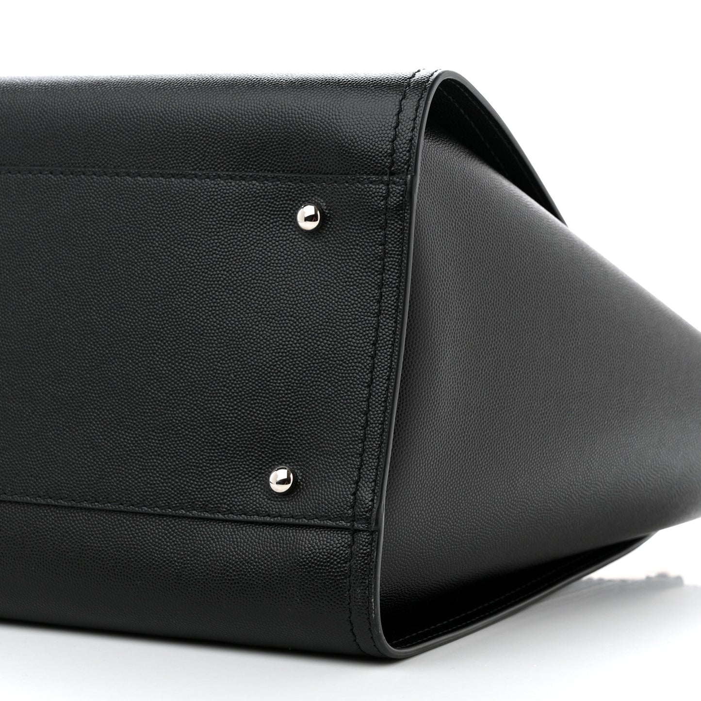 Caviar Medium Studded Deauville Tote Black