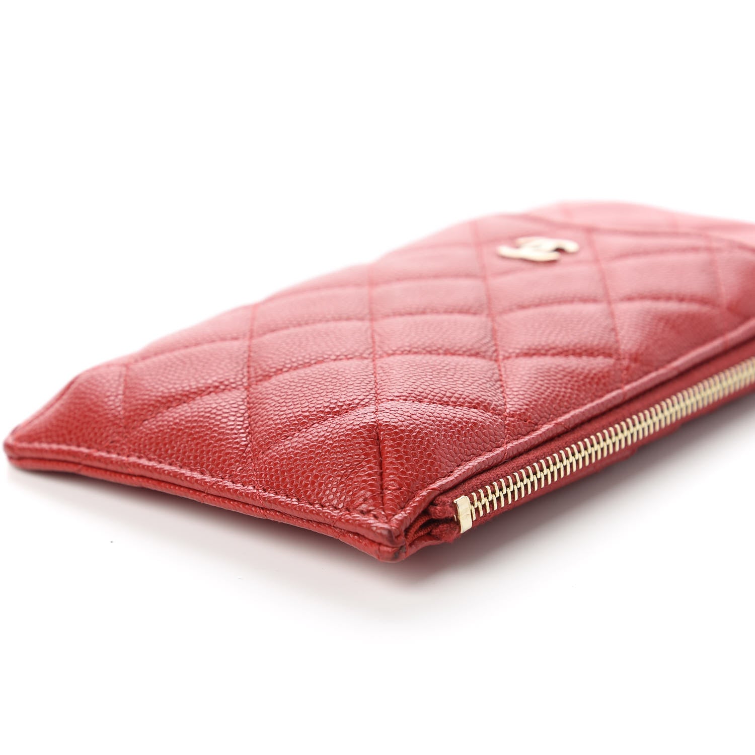 Chanel Caviar Quilted Classic iPhone Pouch Red 7 of 11