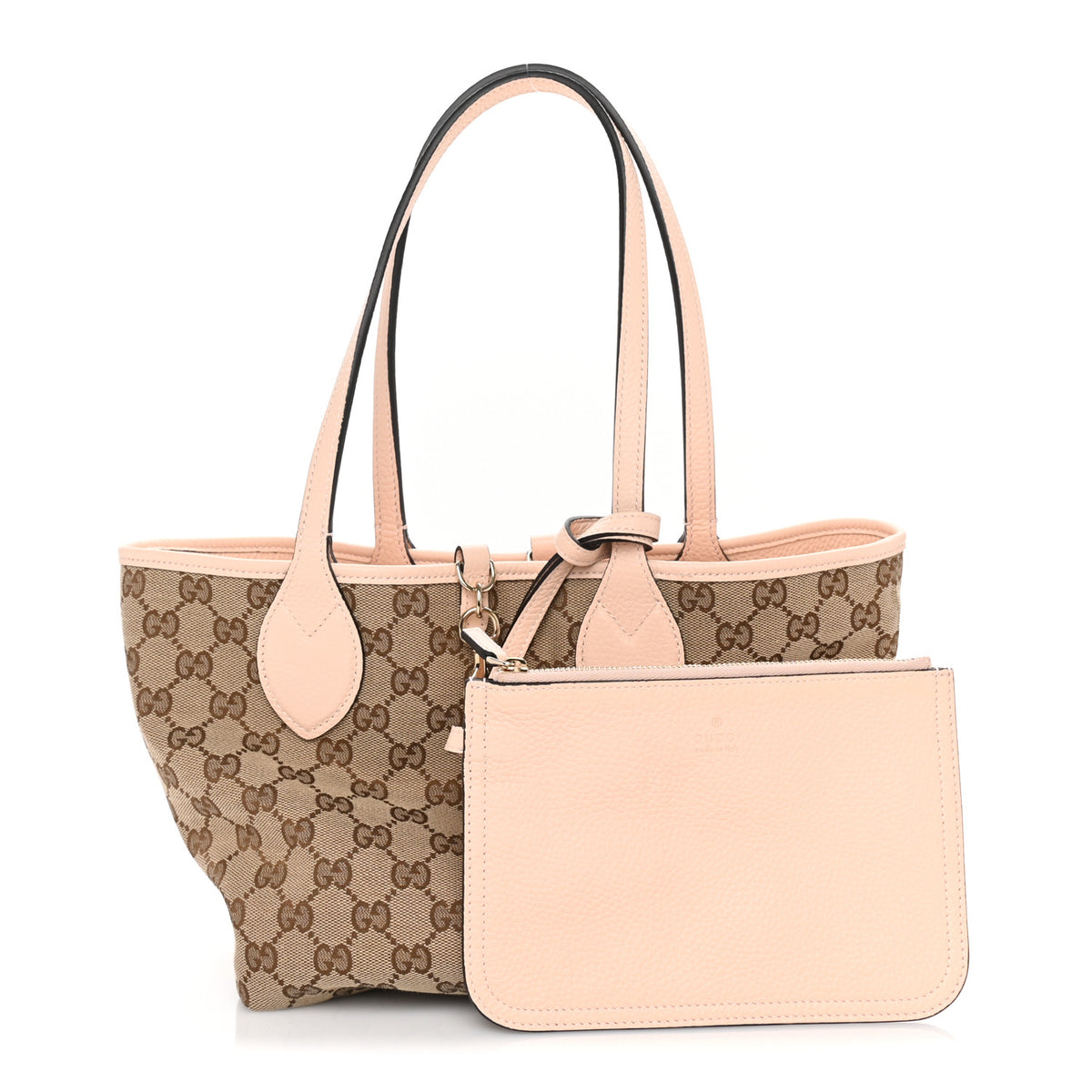 Grained Calfskin Monogram Small Totissima Reversible Tote Light Pink