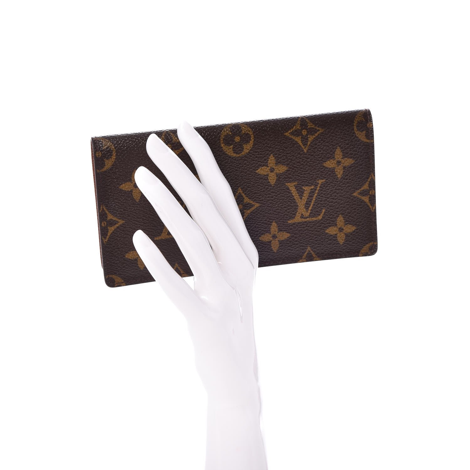 Louis Vuitton Monogram Simple Checkbook Holder Wallet 2 of 7
