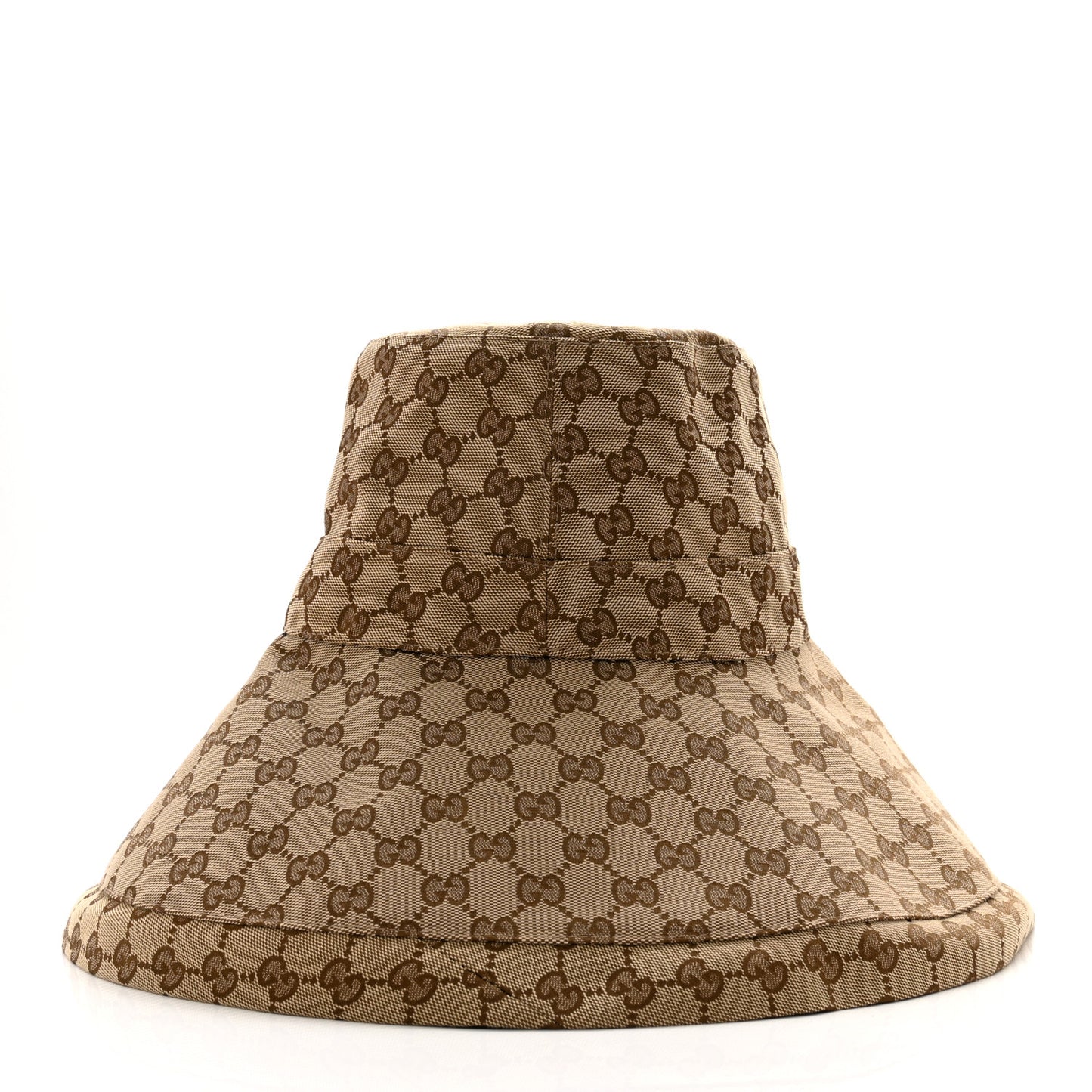 Monogram Wide Brim Hat L Beige