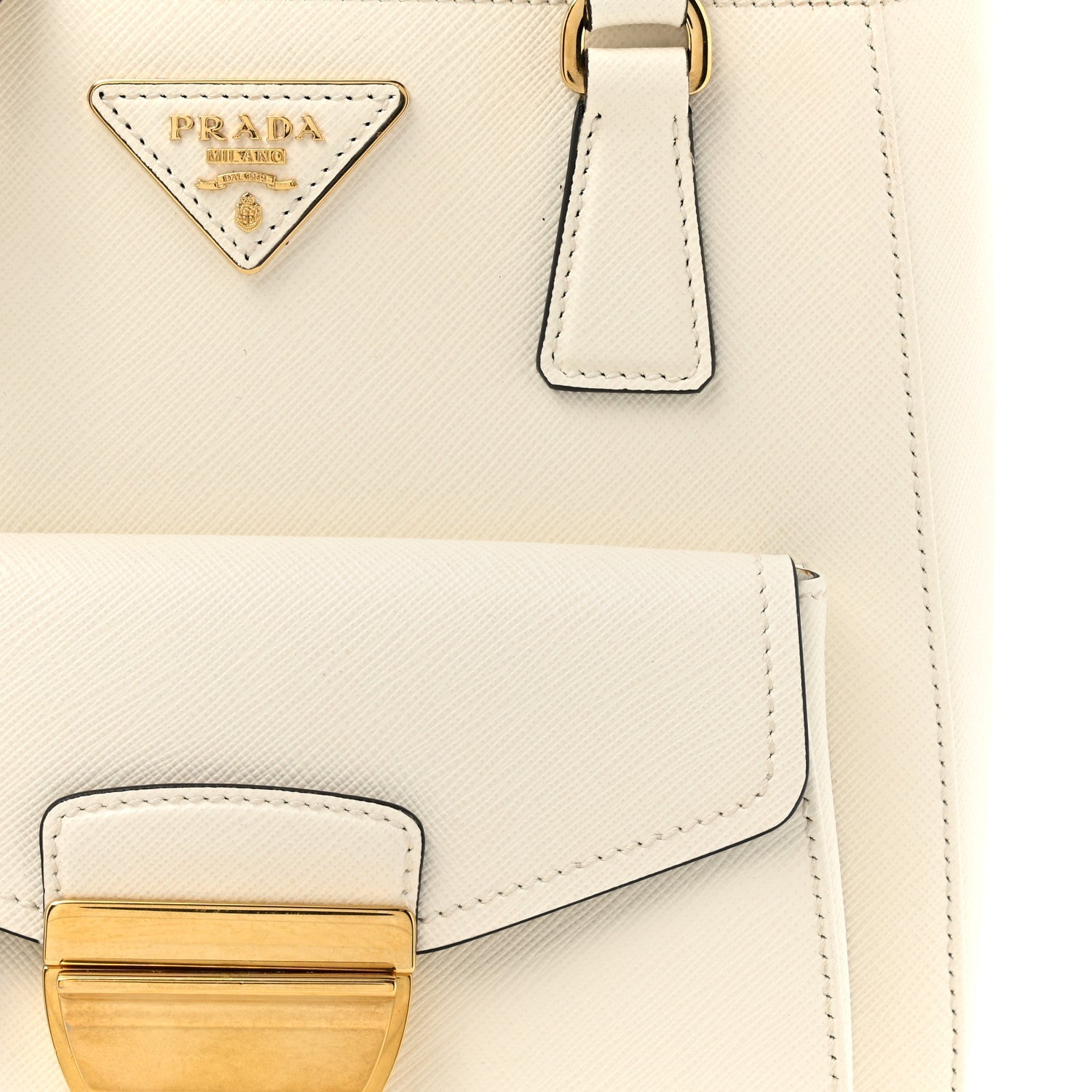 Prada Saffiano Lux Metropolis Tote White 7 of 7