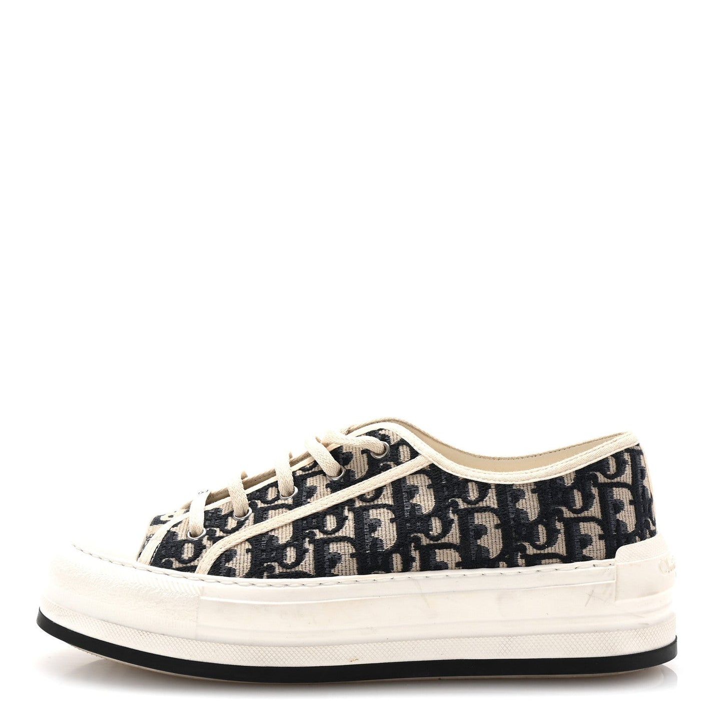 Canvas Oblique Walk'N'Dior Low Top Sneakers 41 Deep Blue