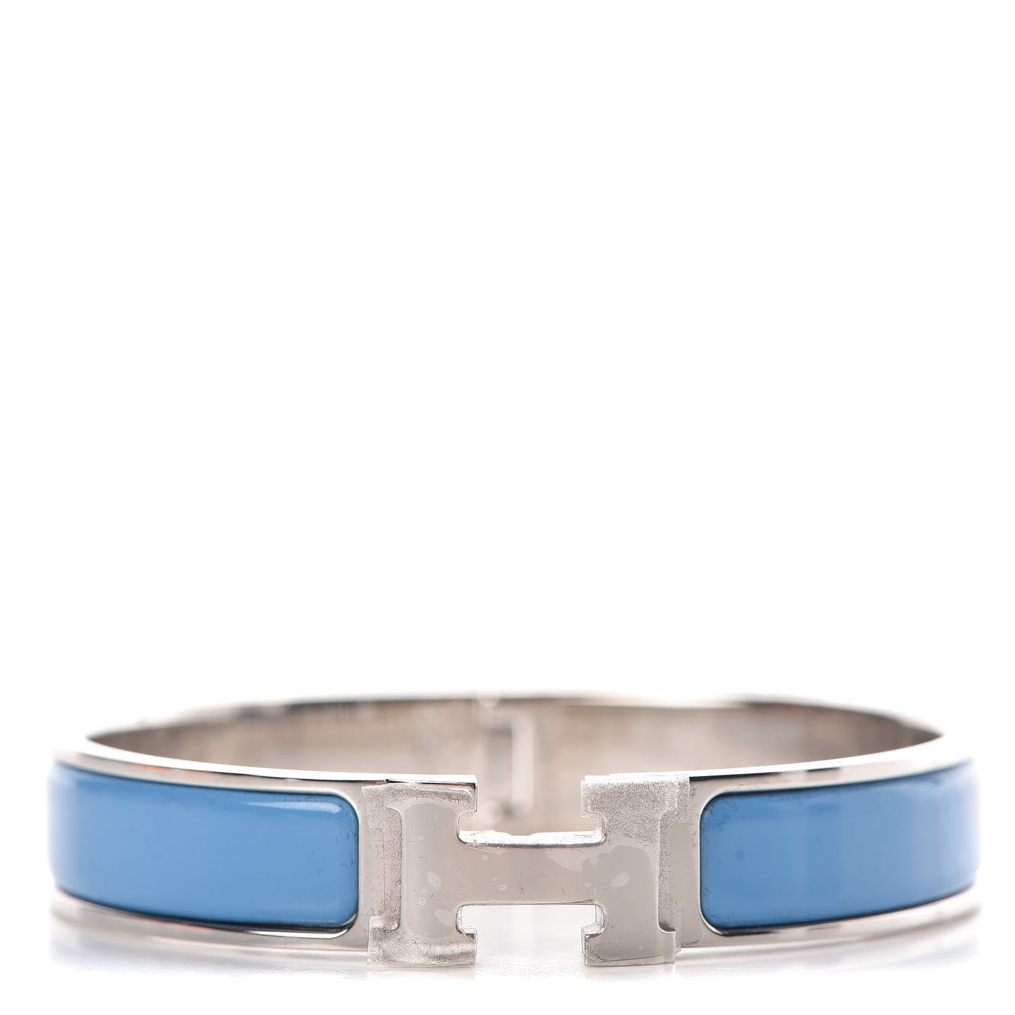 Enamel Narrow Clic Clac H Bracelet GM Bleu Cielo