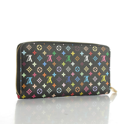 Louis Vuitton Monogram Multicolor Zippy Wallet Black Grenade 3 of 7
