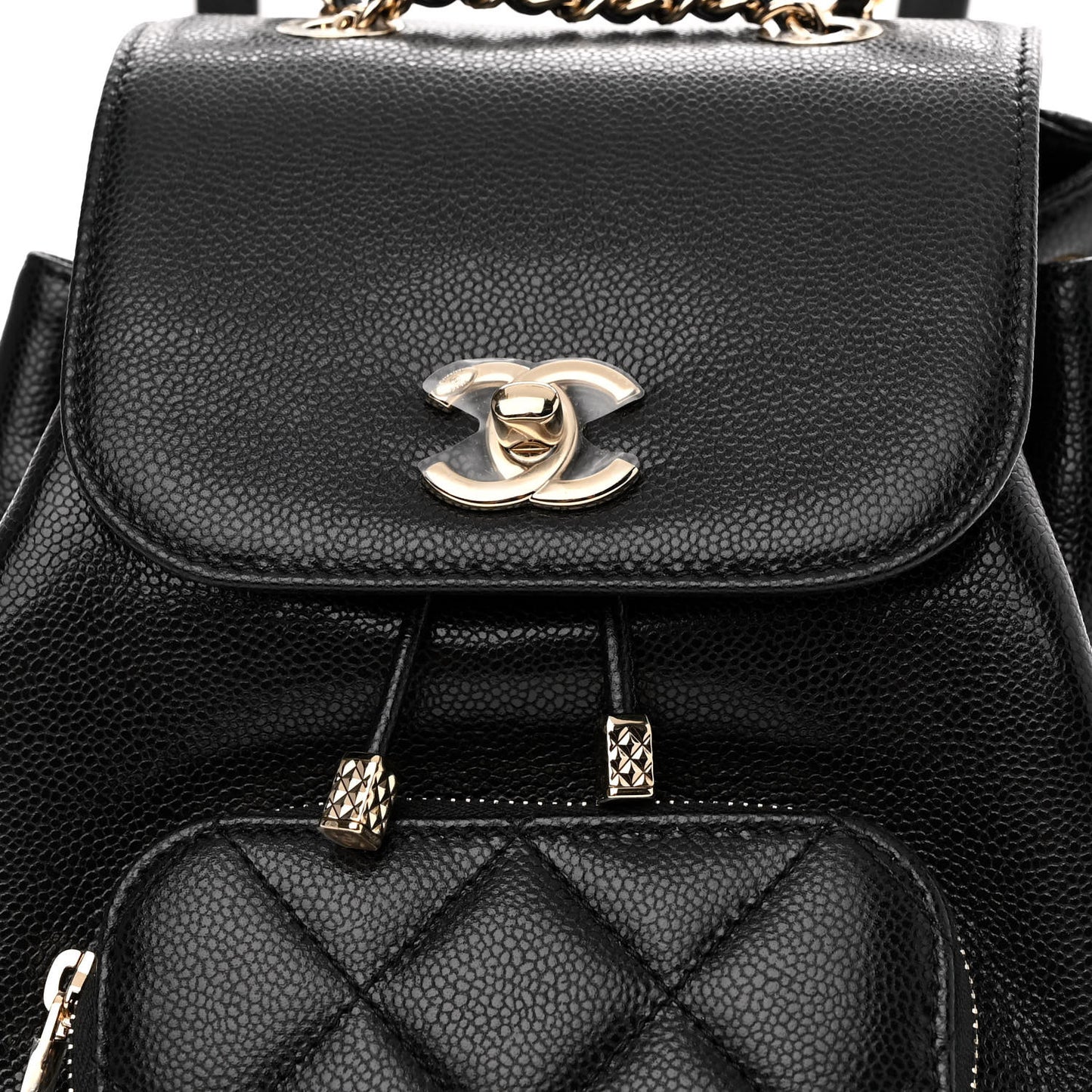 Caviar Quilted Mini Business Affinity Backpack Black
