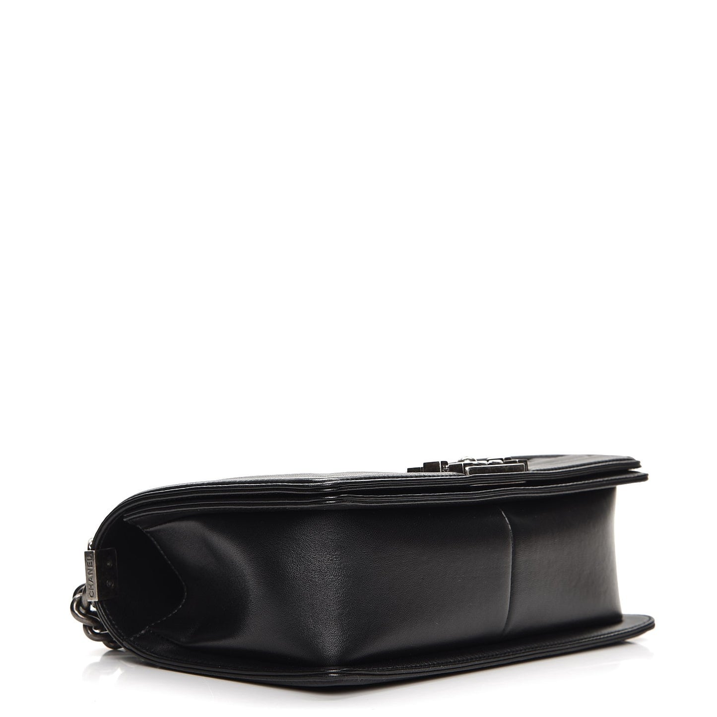 Lambskin Quilted Medium Boy Flap Black