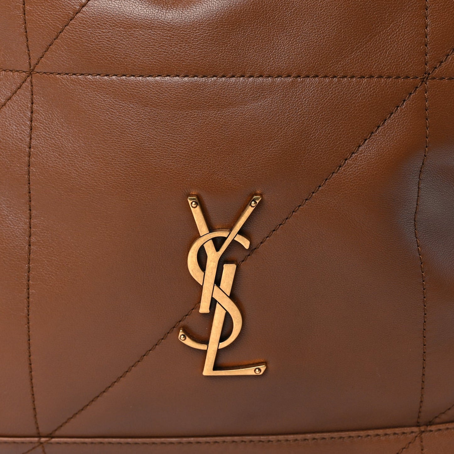 Lambskin Matelasse Monogram Large Jamie 4.3 Pochon Light Fox