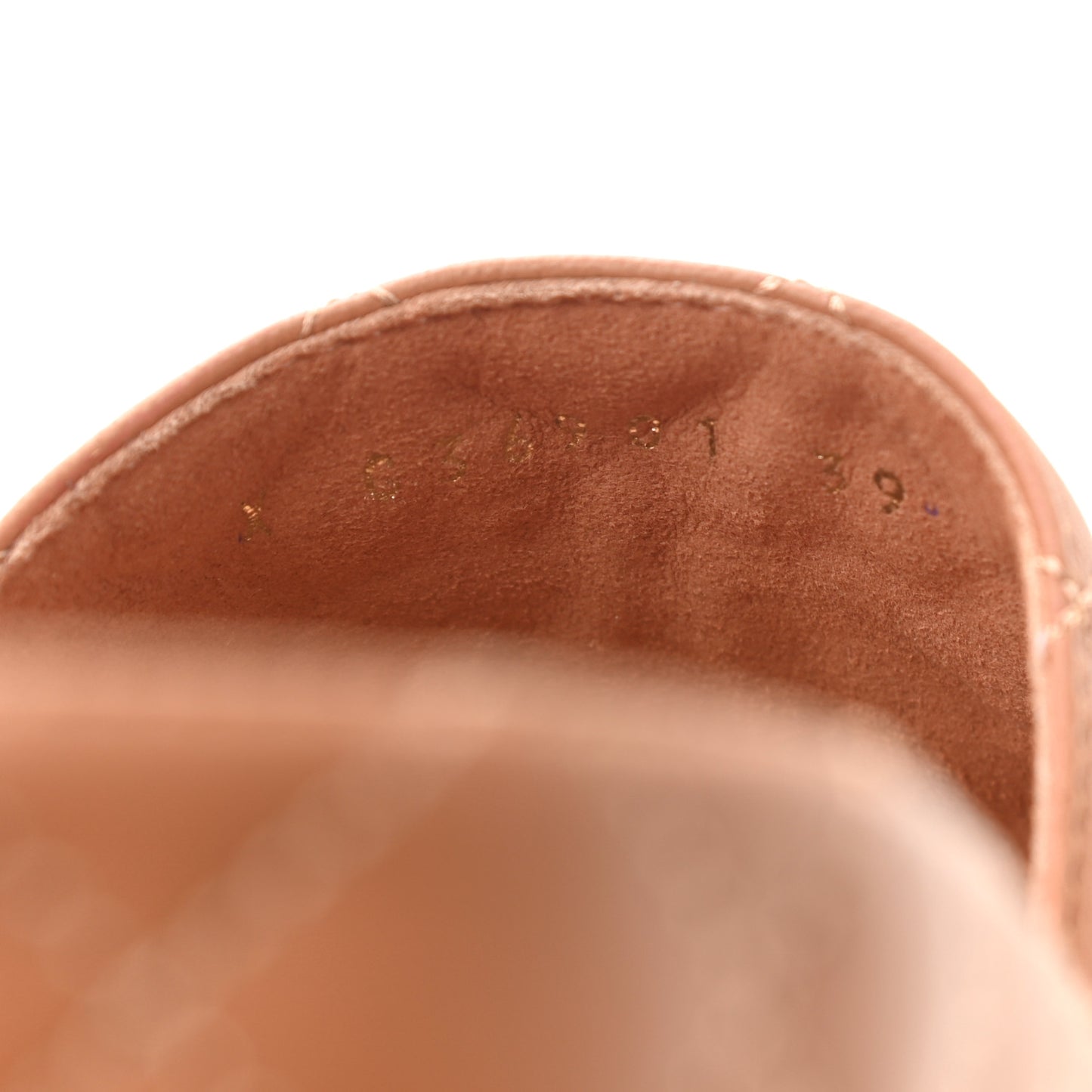 Lambskin Quilted CC Mules Sandals 39 Brown