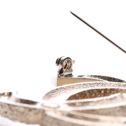 Chanel Strass Crystal CC Brooch Light Gold 4 of 6