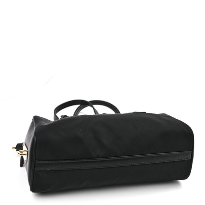 Prada Tessuto Vitello Shoulder Bag  Black 3 of 8