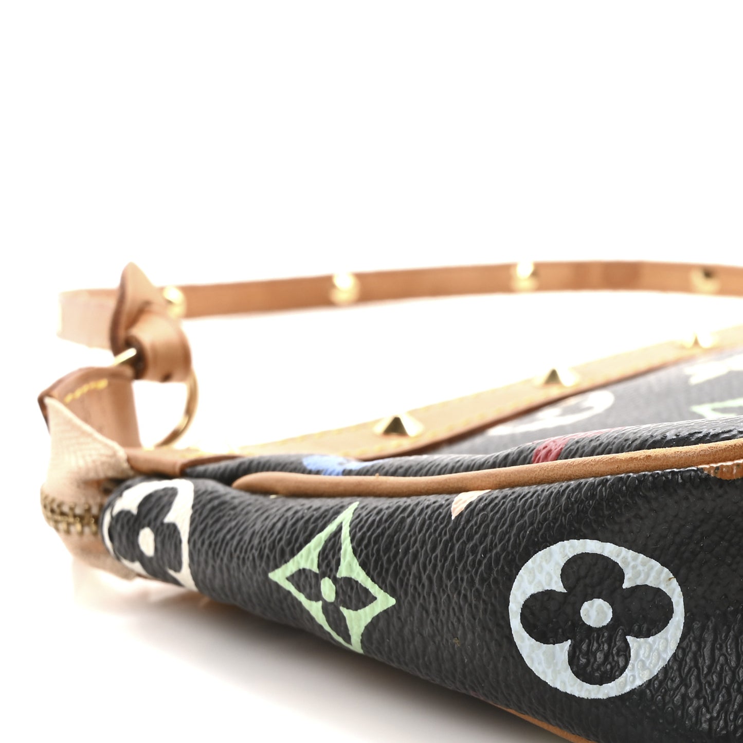 Monogram Multicolor Pochette Accessories Black