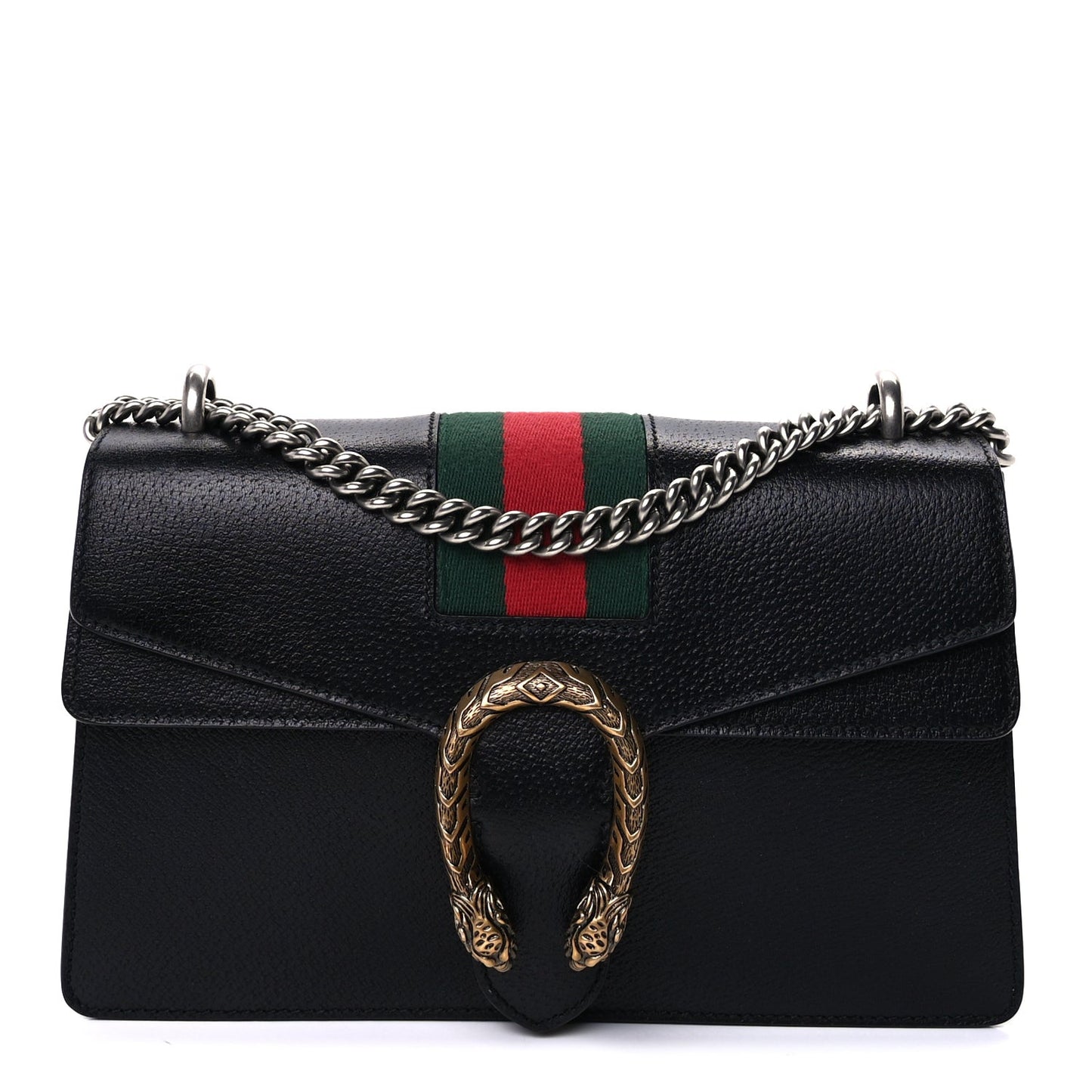 Calfskin Web Small Dionysus Shoulder Bag  Black