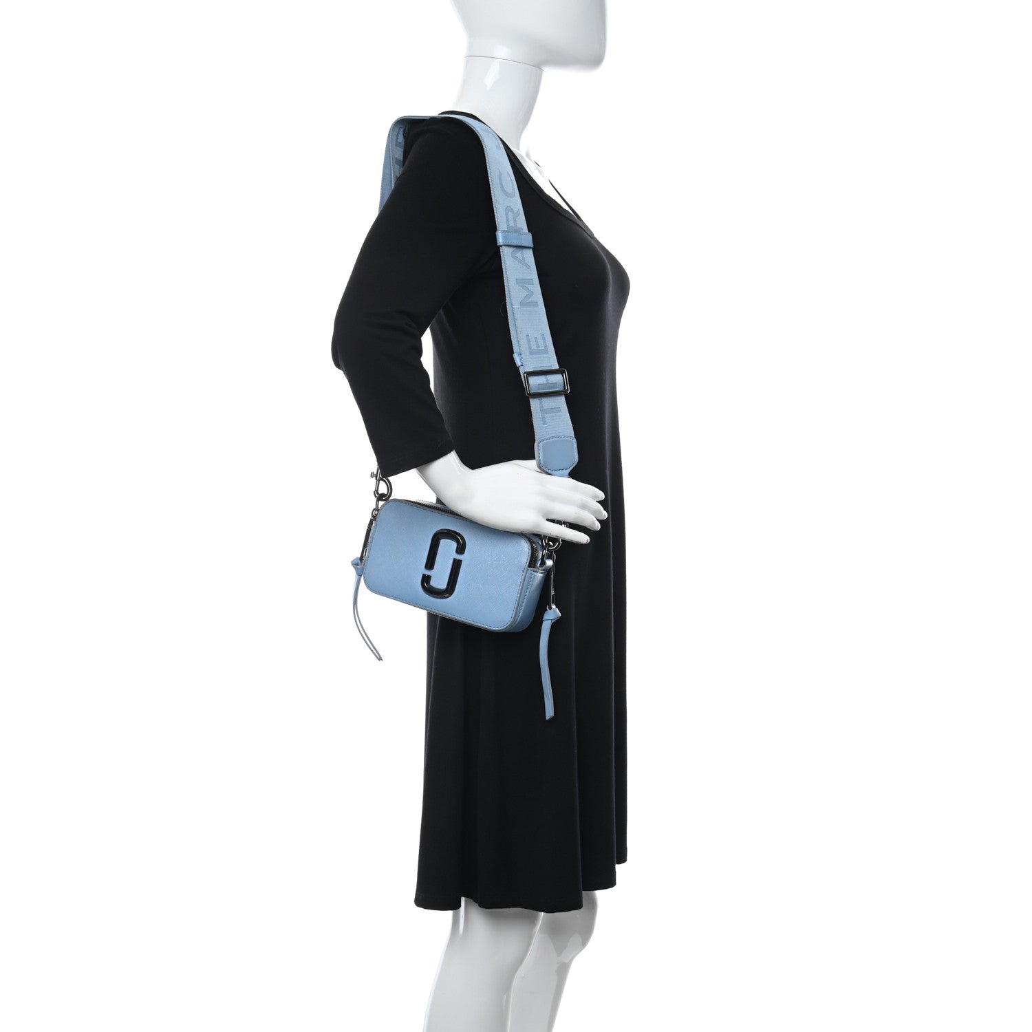 Marc Jacobs Saffiano Small Snapshot Camera Bag Light Blue 2 of 13