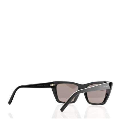 Saint Laurent Acetate Mica Cat Eye Sunglasses SL 276 Black 4 of 7
