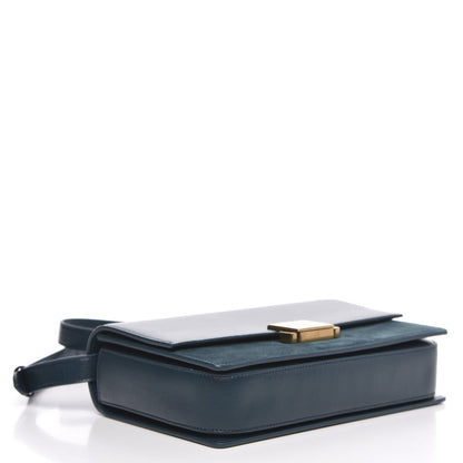 Saint Laurent Smooth Calfskin Suede Medium Bellechasse Dark Turquoise 4 of 9