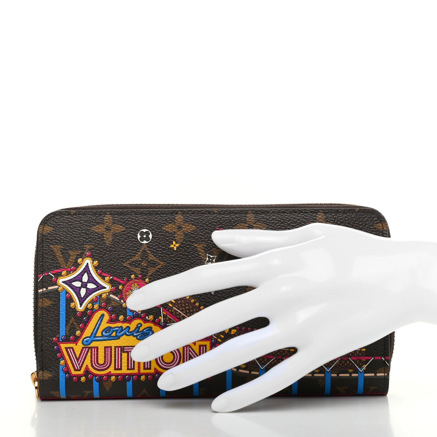 Monogram 2020 Christmas Animation Zippy Wallet Pivoine