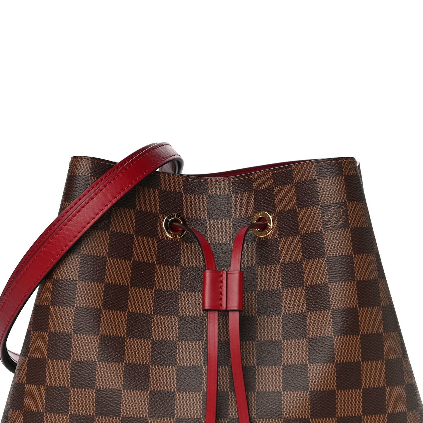Damier Ebene Neonoe MM Cherry Berry