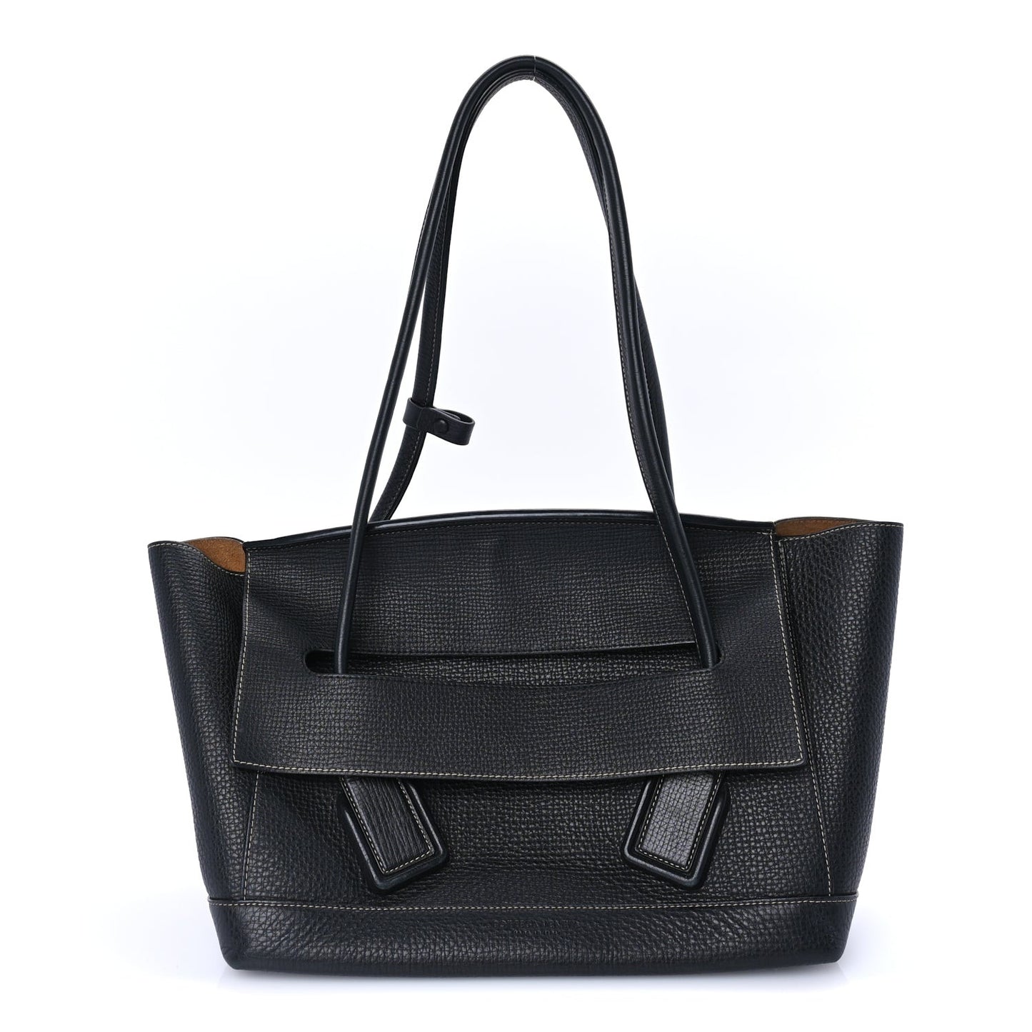 Grainy Calfskin Medium Arco Black Black