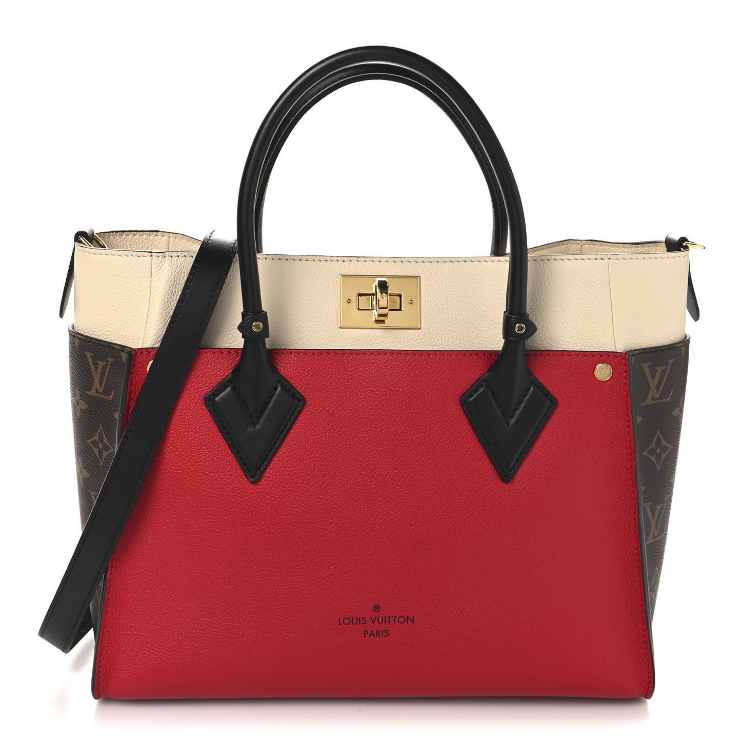 Calfskin Monogram On My Side Pirate Red