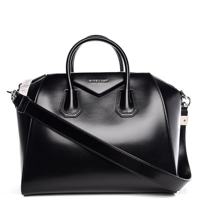 Givenchy Shiny Lord Calfskin Medium Antigona Black 1 of 8