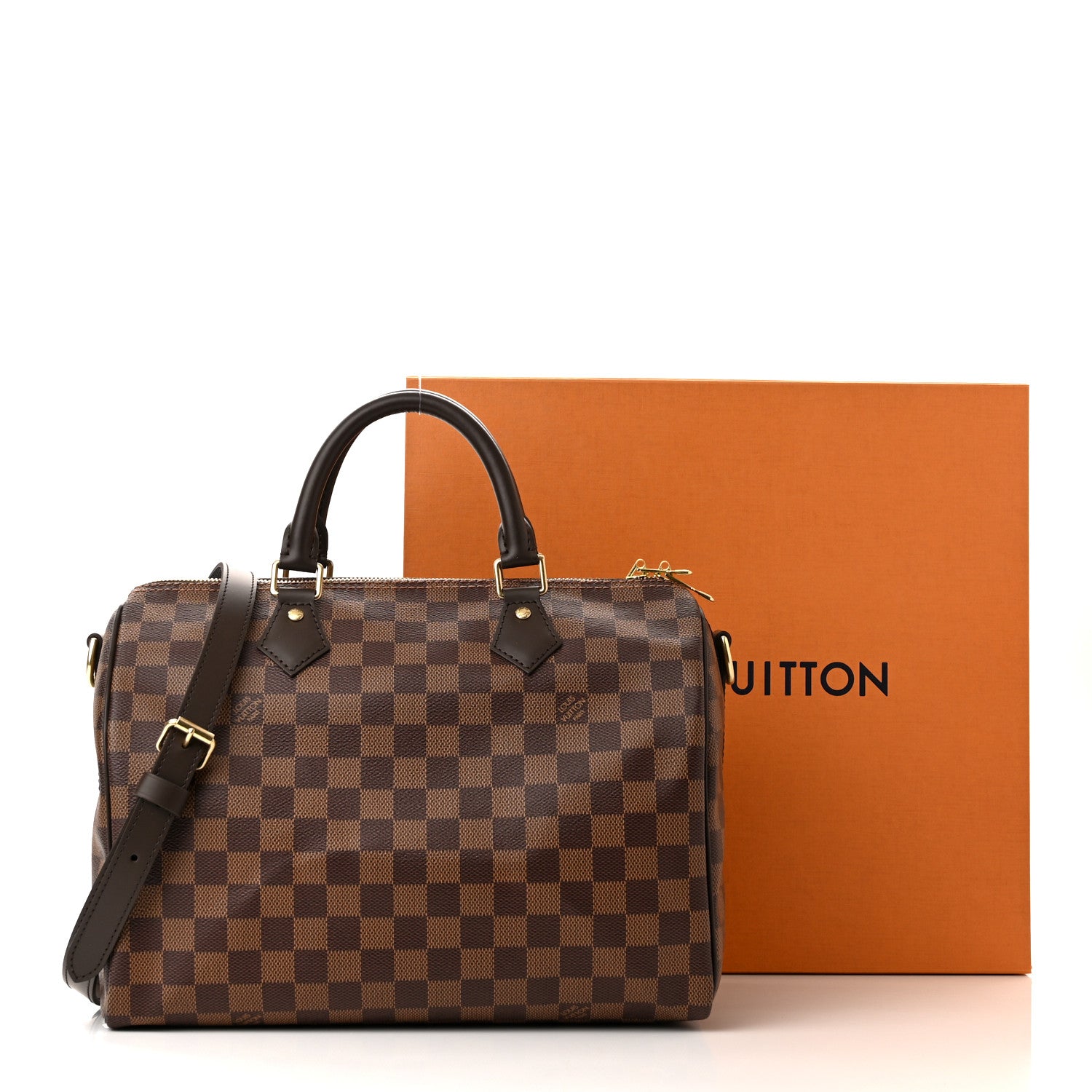 Louis Vuitton Damier Ebene Speedy Bandouliere 30 11 of 11