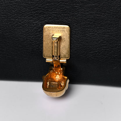 Alexander McQueen Calfskin Skull Continental Wallet Black 28 of 30