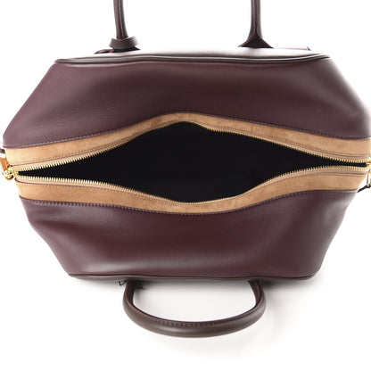 Burberry Smooth Calfskin Medium Cube Bowling Bag Mahogany 4 of 8