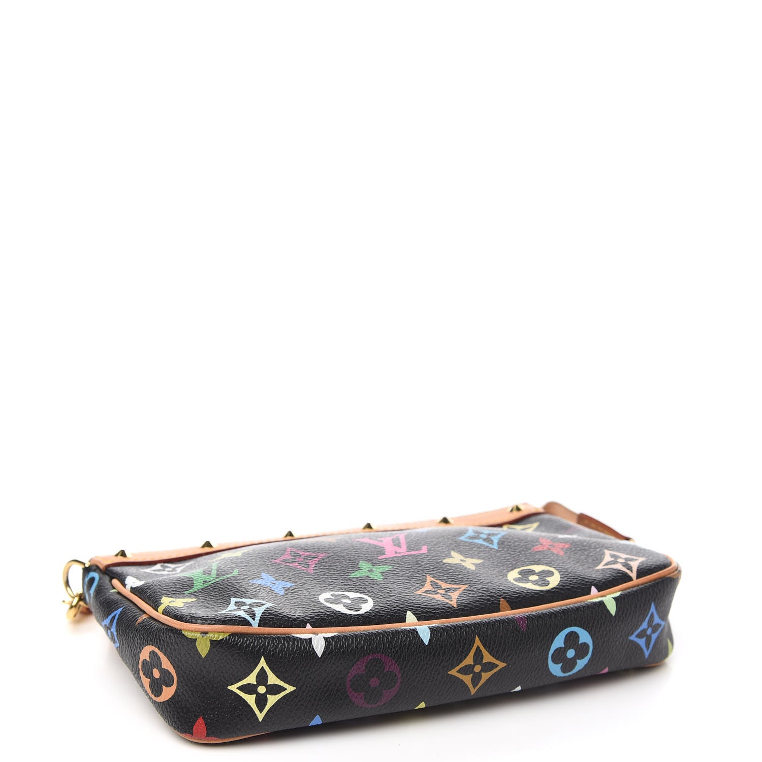 Louis Vuitton Monogram Multicolor Pochette Accessories Black 3 of 10