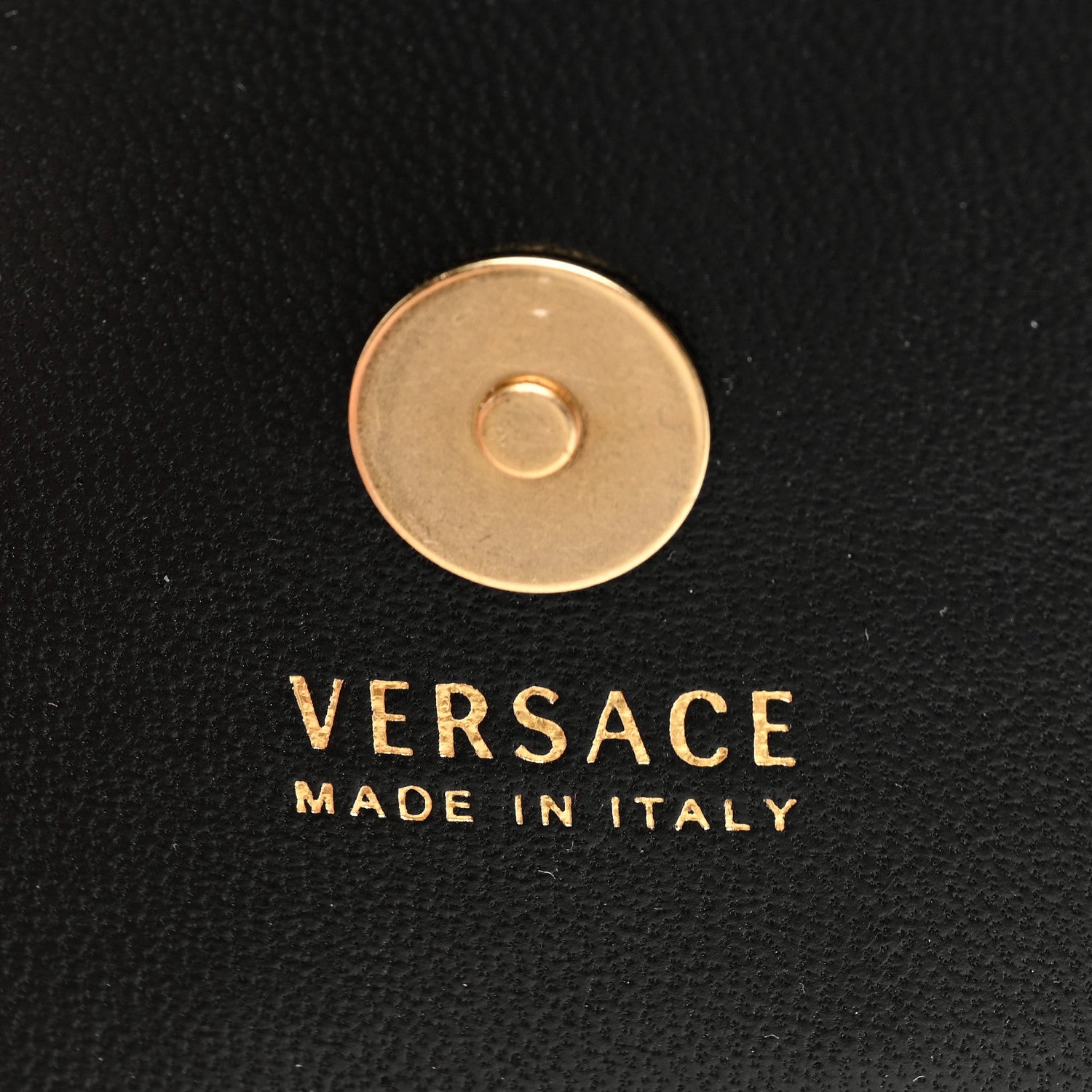 Versace Vitello Mini Virtus Chain Clutch Black 6 of 8